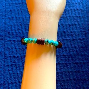 Turquoise Mosaic Shell Bracelet